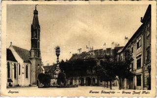 Sopron, Ferenc József tér, Szentháromság szobor (Rb)