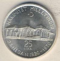 Törökország 1970. 25L Ag "Nemzeti gyűlés 50. évfordulója" T:1