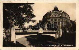 1934 Temesvár, Timisoara; Baile Neptun / fürdő / spa. photo (EK)