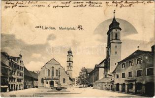 1907 Lindau, Marktplatz / square (EB)