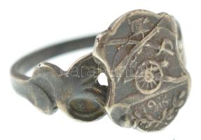Osztrák-Magyar Monarchia ~1914-1918."1914" jelzett Ag gyűrű (4,18g/57-es méret)
Austro-Hu...