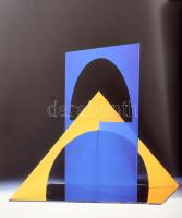 Ingo Glass (1941-2022) szobrászművész 2 db katalógusa, mindkettő DEDIKÁLT Haraszty István (1934-2022...