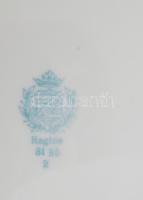 Weimar antik tejporcelán reggeliző szett, aranyozással, jelzéssel, hibátlan, d: 20 cm