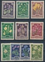 1948 Virágok sor Mi 868-877 (rozsdafoltok / stain)