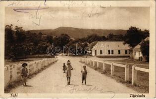 1926 Tahi (Tahitótfalu), tájrészlet. Özv. Rauchmann Manóné kiadása 1925. (Rb)