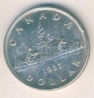 Kanada 1937. 1$ Ag "VI. György" T:2