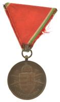1939. "Magyar Bronz Vitézségi Érem" bronz kitüntetés mellszalaggal T:AU,XF ph, a szalag sé...