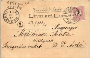 1898 (Vorläufer) Eperjes, Presov; mozaiklap / multi-view postcard (EK)