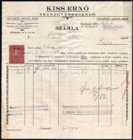 1930 Kiss Ernő Teanagykereskedő - Világhírű Lipton teák fejléces számla