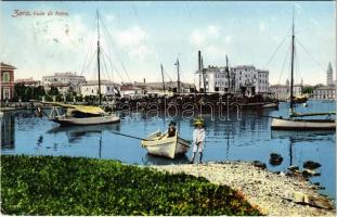 1909 Zara, Zadar; Vale di bora / port, steamships. A. Gilardi &amp; Figlio (EK)