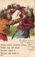 Fighting women Litho