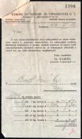 1931 Dr. Wander gyógyszer-és tápszergyár R.T. szállítójegyzék, nagyalakú