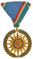 1976. "Szocialista Magyarországért Érdemrend" aranyozott, zománcozott bronz kitüntetés mellszalaggal. Az érdemrend jelvényét Csucs Viktória (1934-1993) tervezte. T:UNC / Hungary 1976. "Order of Merit for the Socialist Hungary" gilt, enamelled bronze decoration with original ribbon. The badge of the order designed by Viktória Csucs (1934-1993) C:UNC NMK 715.