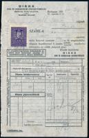 1931 Bp. VII., Diana Ipari és Kereskedelmi R.T. fejléces számla
