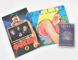 Queen Bicycle race- Fat bottomed girls kislemez Pepita 1978 VG + Queen MC + Queen könyv