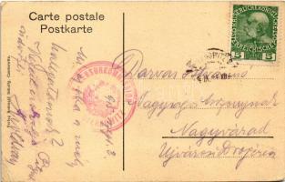 1915 Chernivtsi, Czernowitz, Cernauti, Csernyivci (Bukovina, Bukowina); K. K.. Justizpalais / palace...