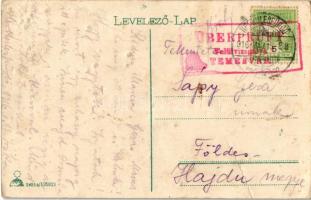 1916 Herkulesfürdő, Herkulesbad, Baile Herculane; + "ÜBERPRÜFT Felülvizsgálva Temesvár" (f...