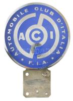 Olaszország DN "ACI (Olaszországi Automobil Club)" részben zománcozott autóra szerelhető fém jelvény (70mm) T:XF Italy ND "ACI (Automobile Club d'Italia)" partially enamelled, metal car mountable badge (70mm) C:XF