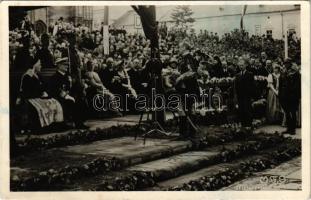 1940 Kolozsvár, Cluj; bevonulás, Vitéz Nagybányai Horthy Miklós Magyarország kormányzója és Purgly Magdolna / entry of the Hungarian troops, Regent Horthy and his wife