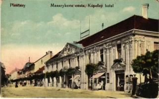 Pöstyén, Piestany; Fürdő szálló / Kurhotel / Masarykova cesty, Kúpelny hotel / spa hotel (kopott sarkak / worn corners)