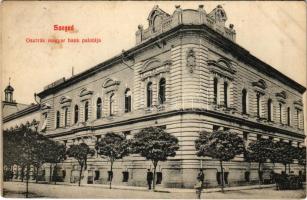 1911 Szeged, Osztrák-Magyar bank palotája. Grtinwald Herman kiadása (fl)