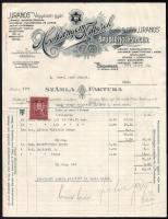 1930 Bp., Hochsinger Testvérek - magyar-német kétnyelvű fejléces számla-faktura