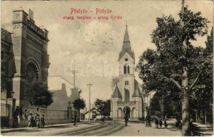 1918 Pöstyén, Piestany; Evangélikus templom, zsinagóga / Lutheran church, synagogue (EB)