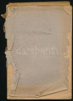 Mesedélután. hn., 1948., nyn. Papírkötésben. Teljes, de széteső állapotú erotikus, pornográf témájú ...