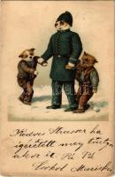 1900 Dog policeman. Koch & Palm Serie 28. litho (EK)