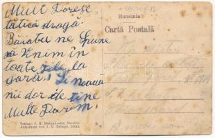 Szászkézd, Kaisd, Keisd, Saschiz; Strassenansicht / Evangélikus templom, utca. Kiadja J. H. Bodendor...