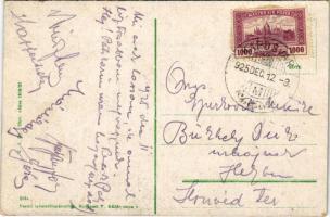 1925 Kaposvár, pályaudvar, vasútállomás, vonat. Vasúti levelezőlapárusítás 2534