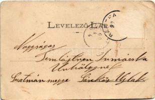 1899 (Vorläufer) Zboró, Zborov; várrom. Divald Adolf 24. / Zborovsky hrad / castle ruins (Rb)