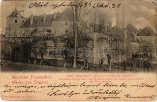 1899 (Vorläufer) Fogaras, Fagaras; Apaffy (Apafi) fejedelem kastélya a 14. századból, vár. Thierfeld Dávid kiadása / Schloss des Fürsten Apaffy aus dem XIV. Jahrhundert / castle (Rb)