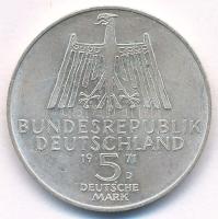 NSZK 1971D 5M Ag "Albrecht Dürer születésének 500. évfordulója" T:XF
FRG 1971D 5 Mark Ag ...