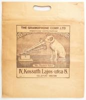 cca 1930 Columbia. The Gramophone Company LTD. Papír reklámszatyor, hajtott, 39x34 cm