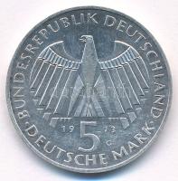 NSZK 1973G 5M Ag "A Frankfurti Parlament 125. évfordulója" T:AU,XF patina 
FRG 1973G 5 Ma...