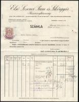 1941 Losonc, Első Losonci Rum- és Likőrgyár fejléces számla