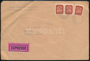 1946 (18. díjszabás) Budapest helyi expressz levél 1500 milpengő bérmentesítéssel