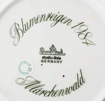 Rosenthal 1984 dísz tálka. Alkalmi kiadás. Matricás, jelzett, hibátlan 12 cm Dobozában