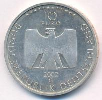 Németország 2002G 10E Ag "50 éves a német televíziózás" T:AU,XF
Germany 2002G 10 Euro Ag ...