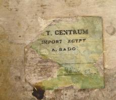 Réz masszív teás tálca gazdag díszítéssel 35x46 cm