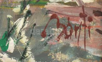 Bánfi jelzéssel: Téli táj. Olaj, karton, fakeretben, 34×27 cm