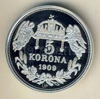 DN "Királyi koronák/1909 5K - IV.László" Ag emlékérem 20g T:PP Csak 2000db, tanúsítvánnyal...