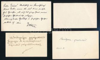 cca 1925 össz. 10 db névjegy, közte Ruprechti Jobst Frigyes/ Friedrich Jobst von Ruprecht (1877?-194...