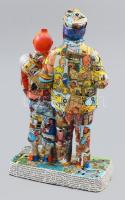 cca 2000 Francia pop-art szobor: Tintin, Milou és Haddock Kapitány. Tematikusan válogatott képregény...