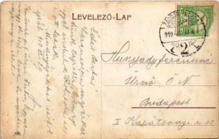 1910 Gyékényes, vasútállomás. Montázs a strandról fürdőruhás hölgyekkel (fl)