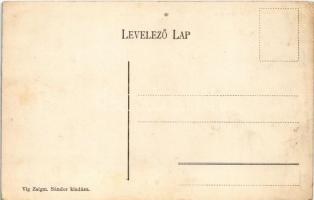 Szabadka, Subotica; Szálloda Pest Városához. Vig Zsigm. Sándor kiadása / hotel (apró lyuk / pinhole)