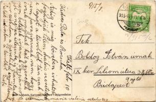 1915 Károlyváros, Karlovac; Rakovacka ulica / utca, üzlet / street, shops (EK)