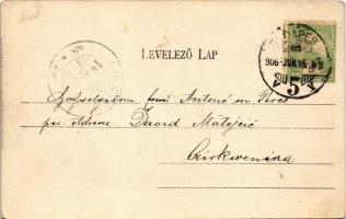 1906 Balassagyarmat, látkép. Wertheimer Zsigmond kiadása (EK)