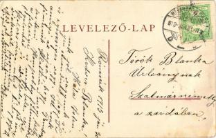1913 Aknaszlatina, Akna Slatina, Slatinské Doly, Szolotvino, Solotvyno; Lajos fürdő és gépház / spa ...